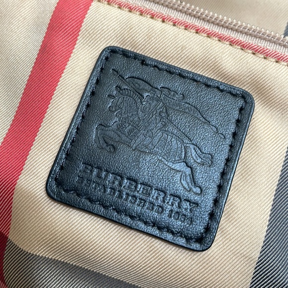 Burberry Iridescent Leather Trim Tote Bag - Picture 5 of 14